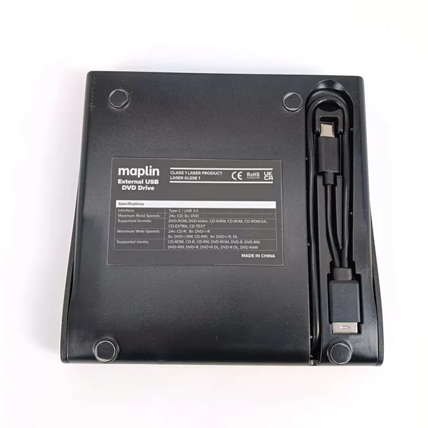 maplin-cd-dvd-drive-for-windows-os-linux-on-laptops-usb-usb-c-stan-powystawowy-produkt-wprowadzony-do-obrotu-na-terenie-ue-przed-13-12-2024-nie