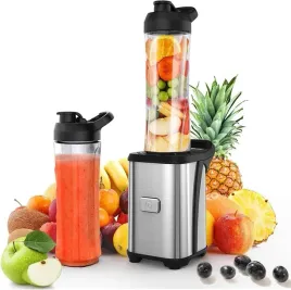 blender-do-smoothie-350w-z-2x600ml-butelkami-srebrny-przenosny-mikser