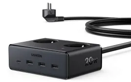 ugreen-nexode-20w-3a1c-s620-power-strip-2x-outlet-3x-usb-a-1x-usb-c