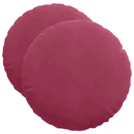 poduszki-na-siedziska-2-szt-czerwone-wino-o50-x-19-cm-aksamit