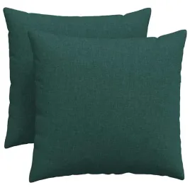 poduszki-na-sofe-2-szt-ciemna-zielen-50-x-50-cm-tkanina