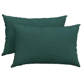 poduszki-na-sofe-2-szt-ciemna-zielen-60-x-40-cm-tkanina