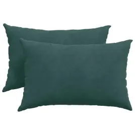 poduszki-na-sofe-2-szt-ciemnozielony-60-x-40-cm