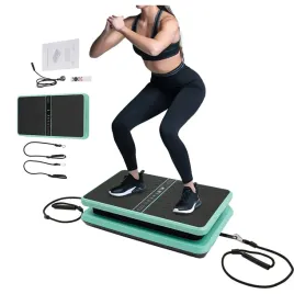 plyta-wibracyjna-200w-99-predkosci-150kg-pilot-gumy-zielona-do-cwiczen