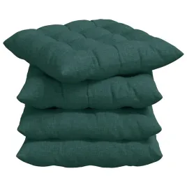poduszki-na-siedziska-4-szt-ciemna-zielen-40-x-40-x-6-cm