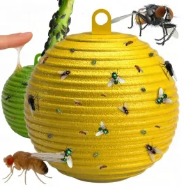 zolty-lep-pulapka-klejowa-kula-na-muchy-muszki-komary-mszyce-owady-zielony