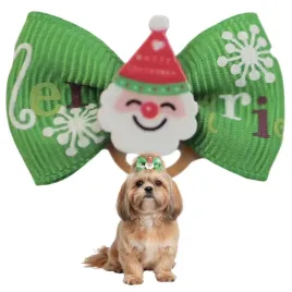 gumka-dla-psa-swiateczka-kokardka-do-wlosow-dla-psa-bami-6-zielona