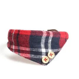 obroza-bandana-dla-psa-czerwona-krata-luigi-s