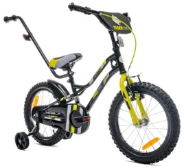 rower-dla-chlopca-16-cali-tiger-bike-z-pchaczem-czarno-zolto-szary