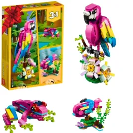 lego-creator-3w1-31144-egzotyczna-rozowa-papuga-prezent-swieta-gratis