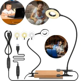 lampa-biurkowa-led-zaczep-usb-gesia-szyja-360-ochrona-wzroku-pierscieniowa