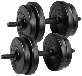 hantle-regulowane-2x5kg-zestaw-10kg-bitumiczne-do-cwiczen-hantelka-ciezarki