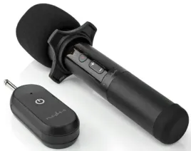 mikrofon-bezprzewodowy-karaoke-nedis-mpwl200bk-zasieg-50m-wyswietlacz-led