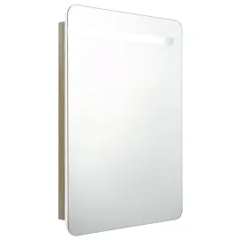 szafka-lazienkowa-z-lustrem-i-led-biel-i-dab-60-x-11-x-80-cm
