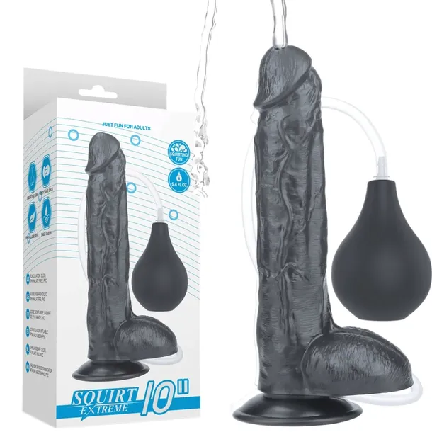 Czarny Duży Penis Z Wytryskiem, Sex Dildo Tryskające Squirting
