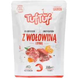 mokra-karma-dla-psa-tuf-tuf-wolowina-z-dynia-300-g-saszetka-tania