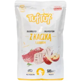 mokra-karma-dla-psa-tuf-tuf-mielonka-kaczka-z-jablkiem-500-g