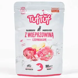 mokra-karma-dla-psa-tuf-tuf-mielonka-wieprzowina-z-ziemniakami-100-g
