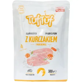 mokra-karma-dla-psa-tuf-tuf-mielonka-kurczak-z-marchewka-300-g