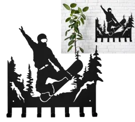 wieszak-uchwyt-na-ubrania-klucze-snowboard-loft-czarny