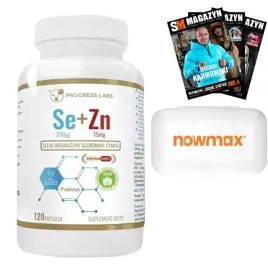 progress-labs-selen-organiczny-200mcg-cynk-120kap-odpornosc-skora-wlosy