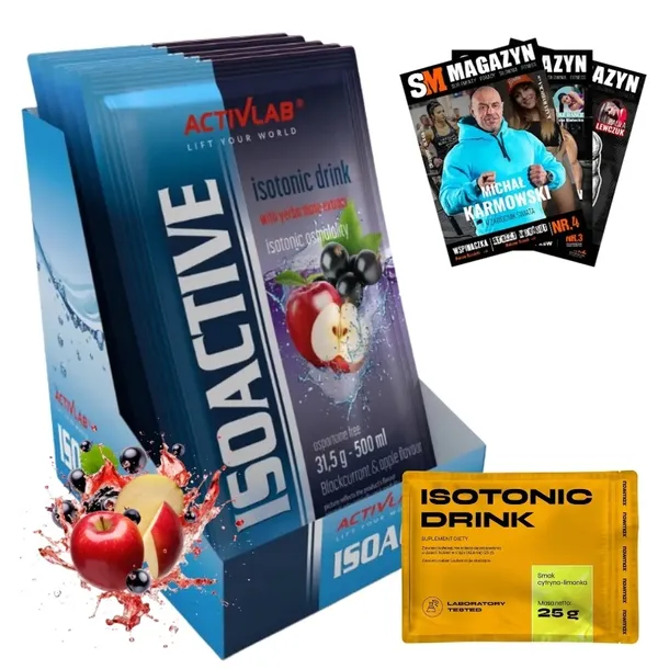 ACTIVLAB ISOACTIVE 10x31.5g NAPÓJ IZOTONICZNY + nowmax ISOTONIC DRINK