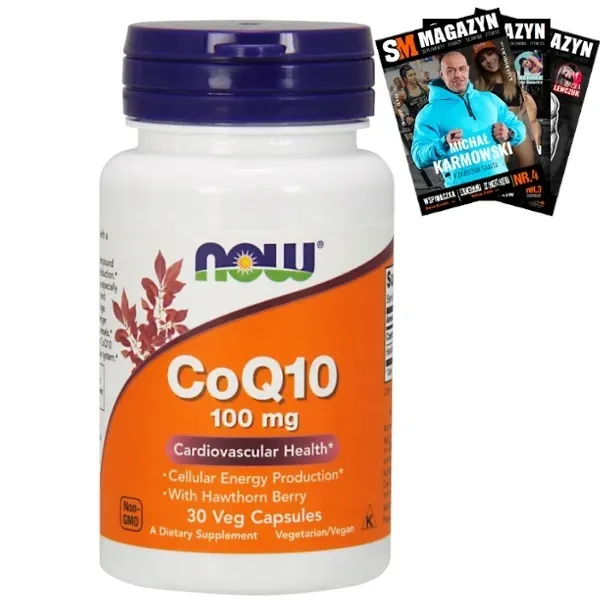 NOW FOODS KOENZYM Q10+GŁÓG 400mg 30k SERCE