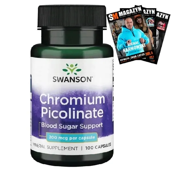 SWANSON CHROM PIKOLINIAN 200mcg 100kaps METABOLIZM