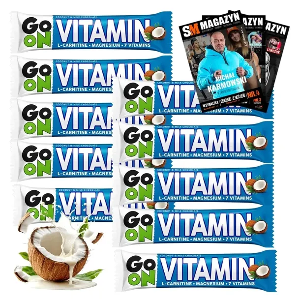 SANTE Baton Energetyczny GO ON Vitamin MAGNEZ WITAMINY ENERGIA 10x45 g