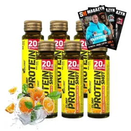 6-x-olimp-protein-shot-60ml-ampulka-szklana-z-sokiem-20g-bialka
