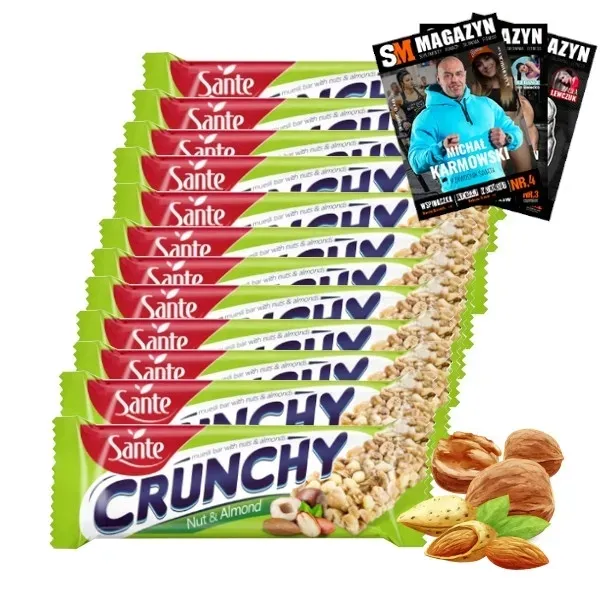 SANTE BATON OWSIANY CRUNCHY 12x35 g ORZECH MIGDAŁ