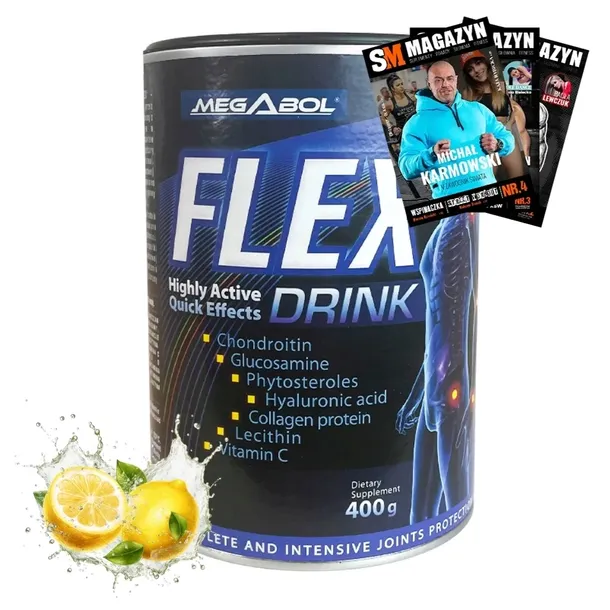 MEGABOL FLEX DRINK 400 G KOLAGEN MOCNE STAWY