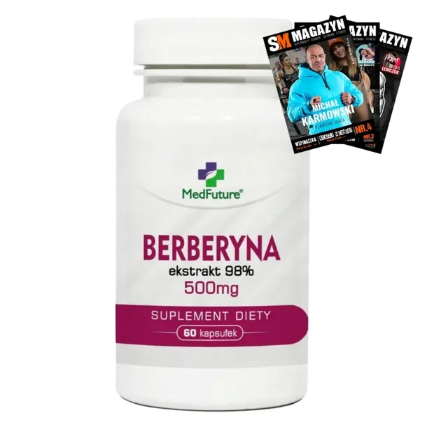 MEDFUTURE BERBERYNA EKSTRAKT 98% 500 mg ZDROWE SERCE REDUKCJA WAGI 60 kaps