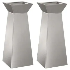 donica-slupowa-2-szt-srebrny-40-x-40-x-100-cm