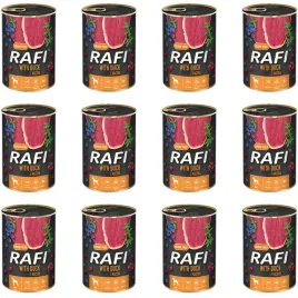 rafi-mokra-karma-dla-psa-z-kaczka-puszka-12-x-400g-karma-bez-zboz-dla-psa