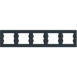 ramka-pieciokrotna-do-gniazda-5-krotna-pozioma-antracyt