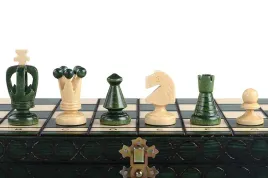 szachy-drewniane-krolewskie-34-cm-w-kolorze-zielonym-polskie