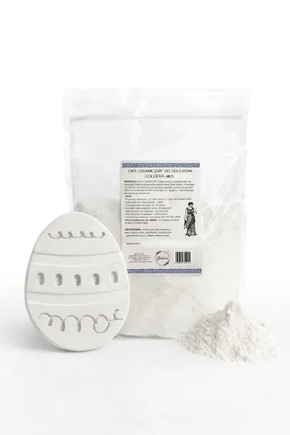 Gips ceramiczny biały 4KG do odlewów formy, figurki, DIY twardy