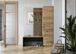 garderoba-z-lustrem-150-cm-do-przedpokoju-dab-zloty-czarny-drevox