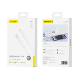 foneng-kabel-xs01-usb-c-lightning-pd-27w-1m-bialy