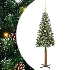 szczupla-choinka-zielony-150-cm-pvc-i-lite-drewno-sosnowe