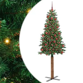 szczupla-choinka-zielony-180-cm-pvc-i-lite-drewno-sosnowe