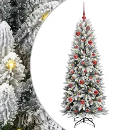sztuczna-choinka-bialy-150-cm-pvc-plastik-stal-i-pe