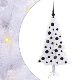 sztuczna-choinka-z-150-diodami-led-bialy-120-cm-pvc-i-stal
