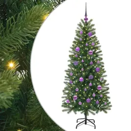 sztuczna-choinka-z-150-diodami-led-zielony-150-cm-pe-i-pvc