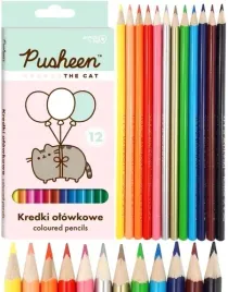 pusheen-kredki-olowkowe-trojkatne-ergonomiczne-12-kolorow-majewski
