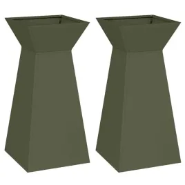 donica-slupowa-2-szt-oliwkowy-35-x-35-x-73-cm