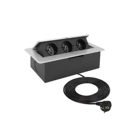 gamet-gniazdo-wpuszczane-otwierane-kombi-box-aluminium-przewod-15m