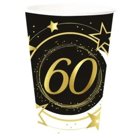 kubeczki-papierowe-60-urodziny-gwiazdy-czarno-zloty-guirca-240-ml