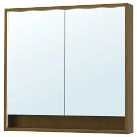 ikea-faxalven-szafka-z-lustrem-z-wbud-oswietl-brazowy-imit-debu-100x15x95